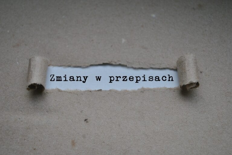 zmiany w przepisach prawo