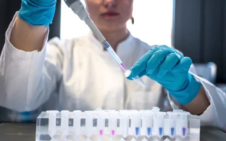 Scientifique en laboratoire, recherche en biotechnologie